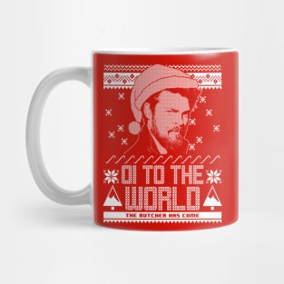 Oi To The World Funny Superhero Tv Series Ugly Christmas Sweater Mug